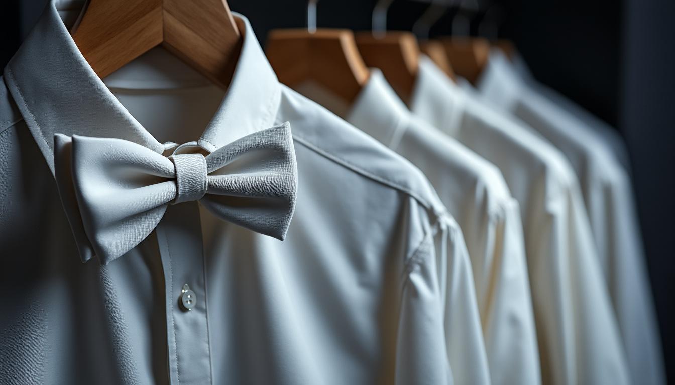 découvrez nos chemises col cassé avec nœud papillon caché, alliant élégance et originalité. parfaites pour toutes les occasions, elles ajoutent une touche chic à votre garde-robe. ne manquez pas cet indispensable !