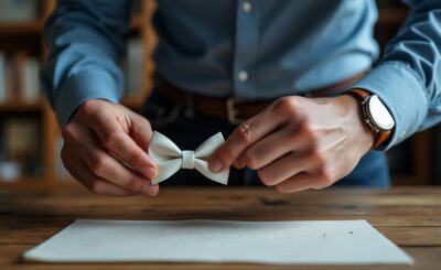 apprenez à réaliser un nœud papillon en papier en seulement trois minutes grâce à notre guide rapide et efficace. idéal pour les événements improvisés ou pour ajouter une touche originale à votre tenue, suivez nos étapes simples et amusez-vous à personnaliser votre accessoire en un temps record.