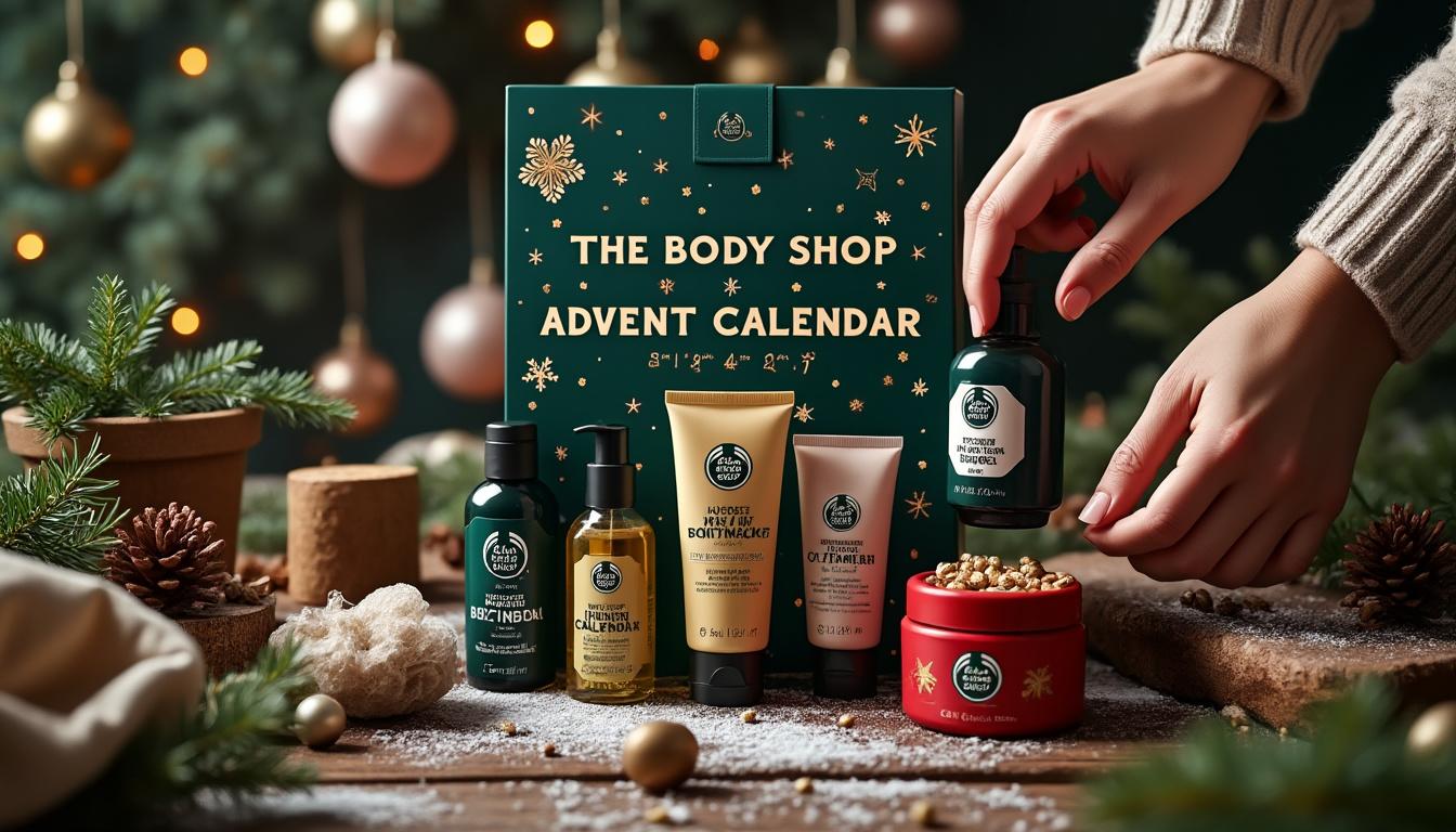 découvrez le calendrier de l'avent the body shop, un voyage sensoriel à travers des soins uniques. plongez dans un univers de parfums envoûtants et de produits de beauté éthiques, pour une expérience festive inoubliable jusqu'à noël.