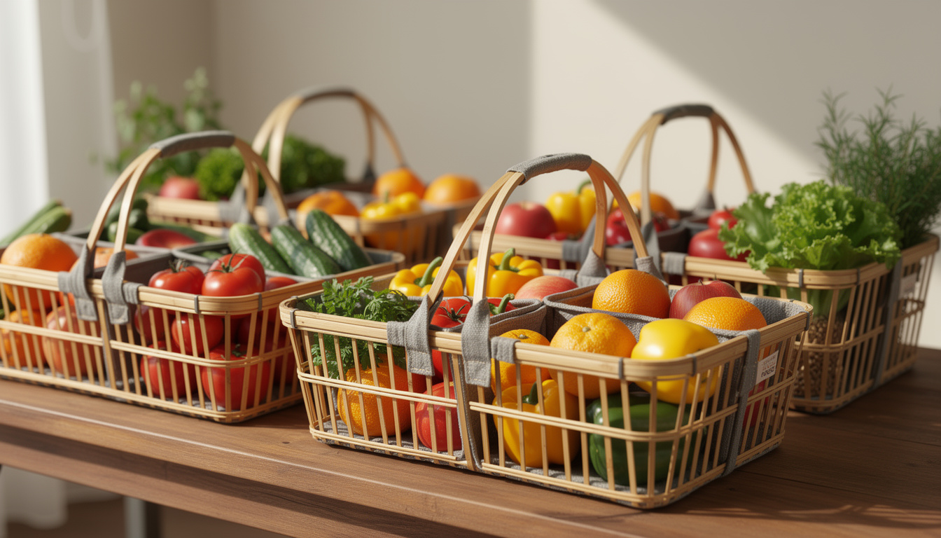 découvrez les paniers cabas avec compartiments, l’allié idéal pour les consommateurs organisés qui souhaitent allier praticité et style lors de leurs courses.