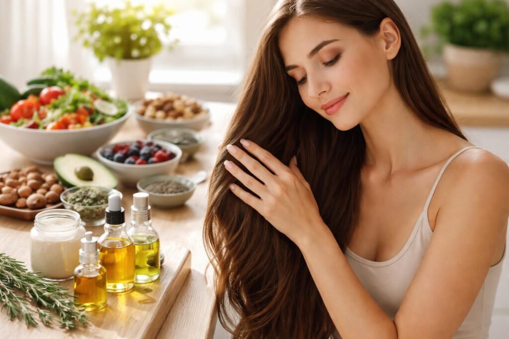 découvrez comment accélérer la pousse des cheveux grâce à une alimentation adaptée et des soins efficaces pour des cheveux plus forts et volumineux.