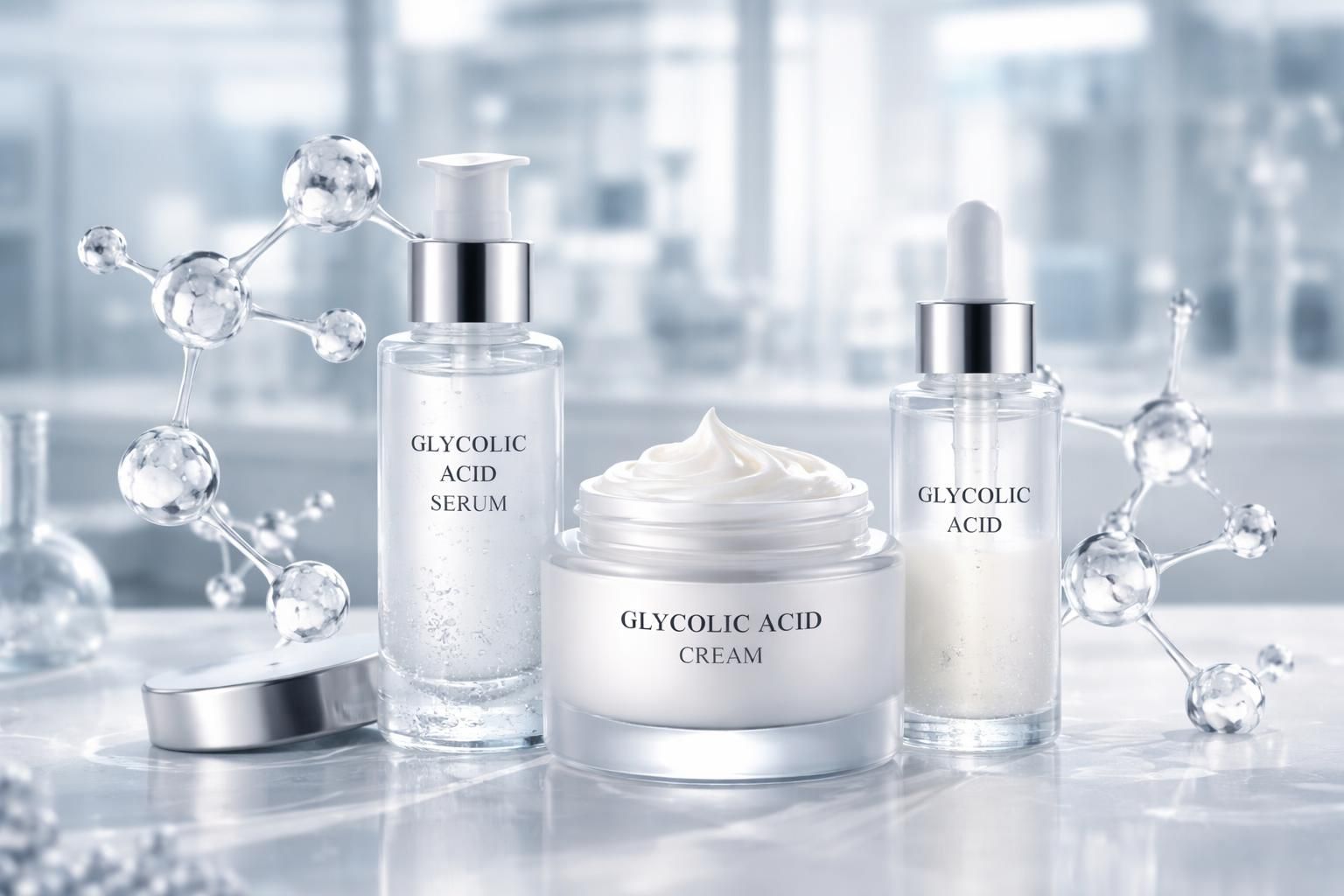 découvrez comment les formulations innovantes d'acide glycolique dans les crèmes offrent une efficacité maximale pour une peau éclatante et rénovée.