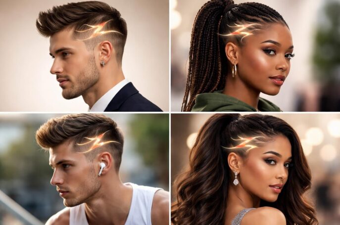 découvrez les meilleures inspirations de traits de cheveux en forme de z avec éclair, parfaits pour toutes les occasions. styles tendance et originaux pour sublimer votre look.