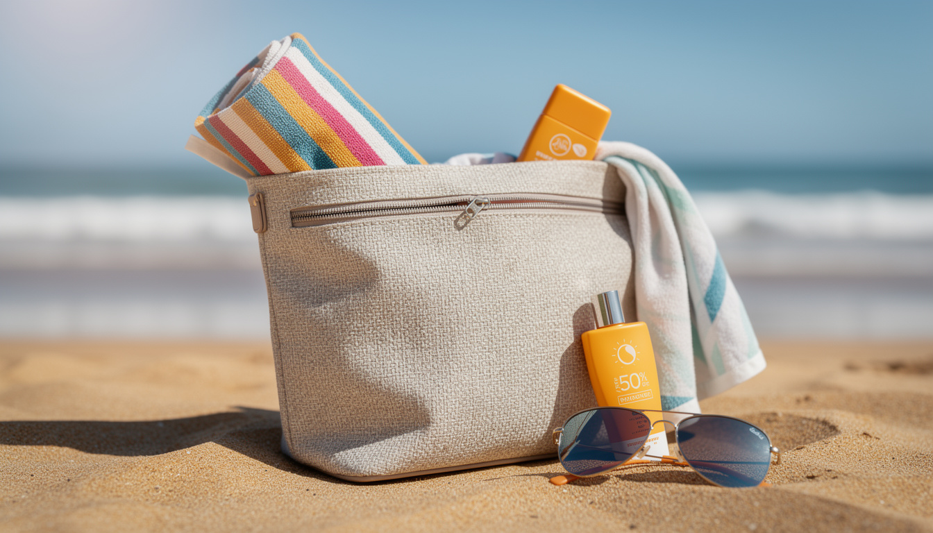 découvrez nos sacs de plage avec fermeture éclair stylés, parfaits pour organiser vos essentiels en toute sécurité et avec élégance lors de vos sorties au bord de mer.