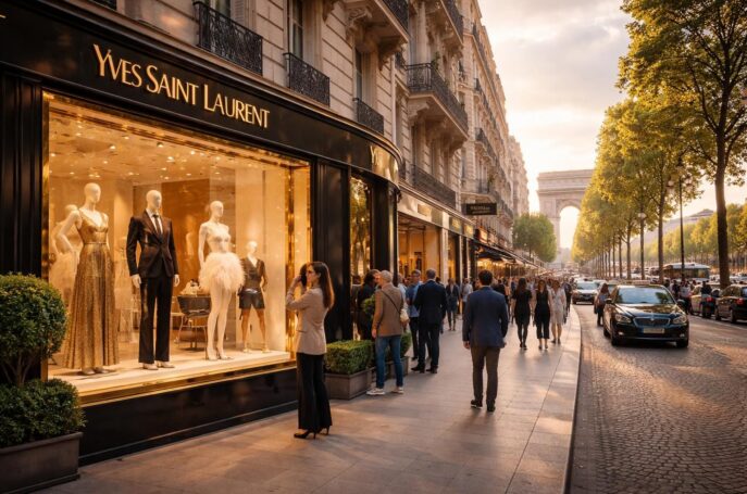 découvrez la boutique yves saint laurent sur les champs elysées, un lieu incontournable pour les passionnés de mode à la recherche d'élégance et de style parisien.