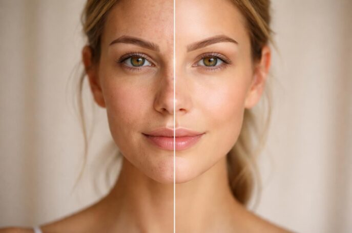 découvrez les effets impressionnants du rétinol sur le visage, avant et après traitement, pour une peau plus lisse, éclatante et rajeunie.