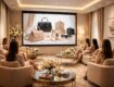 découvrez notre salle vip équipée d'un écran de projection pour présenter la collection en toute exclusivité à vos clientes.