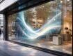 découvrez notre vitrine animée avec écran de projection discret, conçue pour attirer efficacement les passants et dynamiser votre visibilité en magasin.