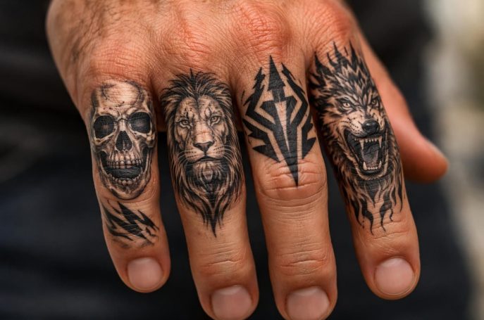 découvrez des idées de tatouages pour doigt homme qui subliment la virilité avec des motifs tendances et expressifs.